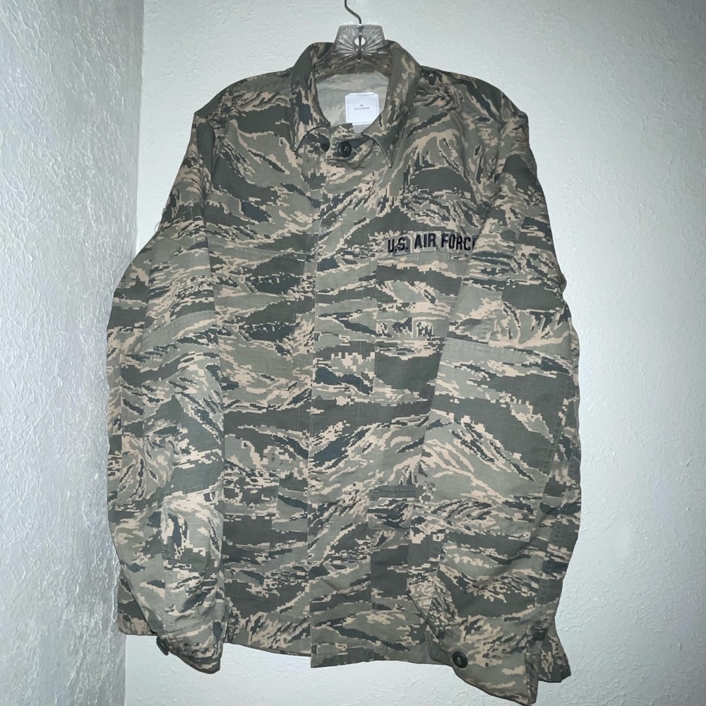 Military USA Air Force Button Down Utility Coat.